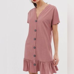 Mini Dress with Pep Hem